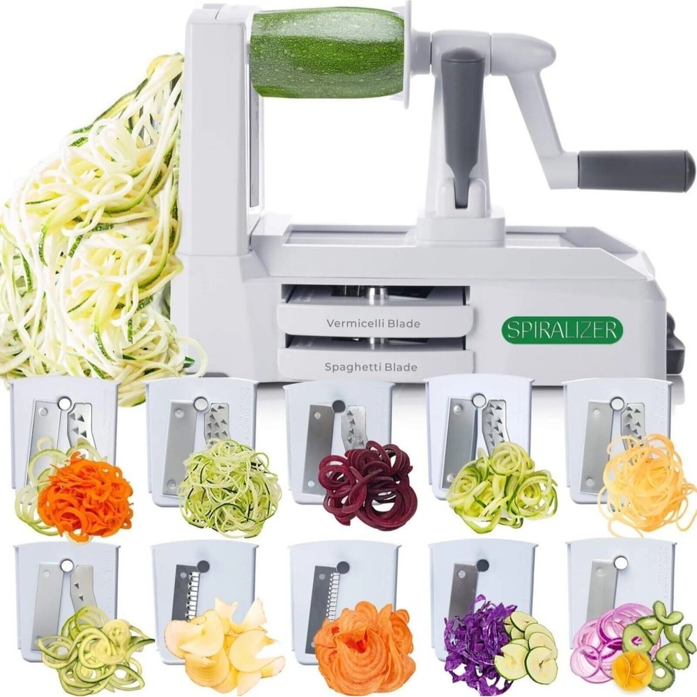Spiralizer Ultimate 10 Blade Strongest-and-Heaviest Duty Vegetable Slicer, White